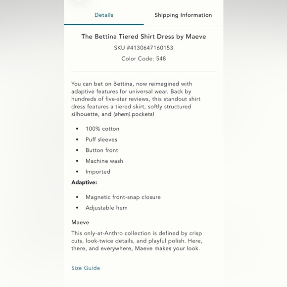 The Bettina Tiered Shirt Dress by Maeve - Picture 5 of 9